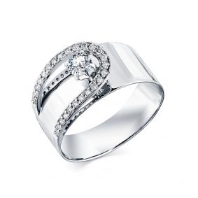 Кольцо из белого золота Мастер Бриллиант 05M1-208265-00-00 с бриллиантом 05M1-208265-00-00 фото