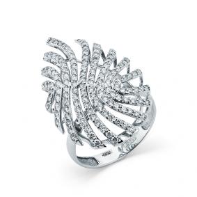 Кольцо из белого золота Мастер Бриллиант 05M1-208299-00-00 с бриллиантом 05M1-208299-00-00 фото