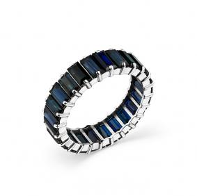 Кольцо из белого золота Мастер Бриллиант 05M1-208361-00-02 с сапфиром 05M1-208361-00-02 фото