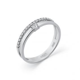 Кольцо из белого золота Мастер Бриллиант 05M1-208396-00-00 с бриллиантом 05M1-208396-00-00 фото