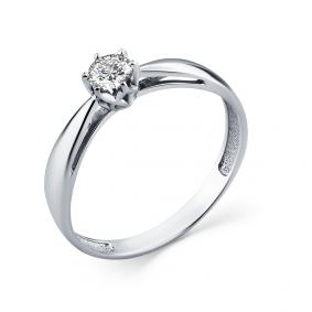 Помолвочное кольцо из белого золота Мастер Бриллиант с бриллиантом 05M1-208408-00-00 05M1-208408-00-00 фото