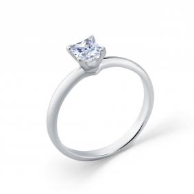 Кольцо из белого золота Мастер Бриллиант 05M1-208454-01-00 с бриллиантом 05M1-208454-01-00 фото