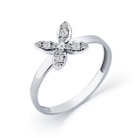 Кольцо из белого золота Мастер Бриллиант 05M1-208537-00-00 с бриллиантом 05M1-208537-00-00 фото