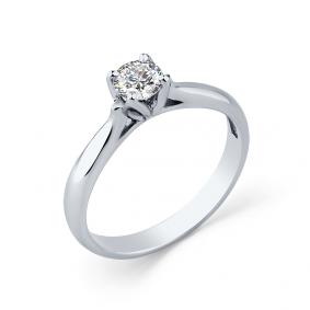 Кольцо из белого золота Мастер Бриллиант 05M1-208545-01-00 с бриллиантом 05M1-208545-01-00 фото