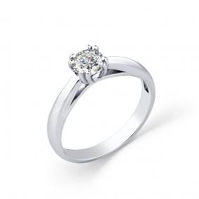 Кольцо из белого золота Мастер Бриллиант 05M1-208546-01-00 с бриллиантом 05M1-208546-01-00 фото