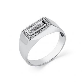 Кольцо из белого золота Мастер Бриллиант 05M1-208555-00-55 с бриллиантом 05M1-208555-00-55 фото