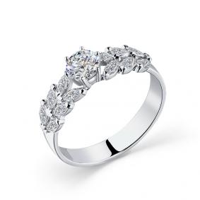 Кольцо из белого золота Мастер Бриллиант 05M1-208720-00-00 с бриллиантом 05M1-208720-00-00 фото