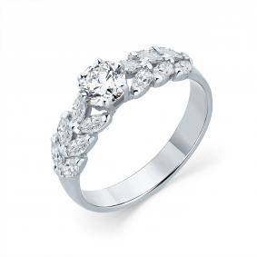 Кольцо из белого золота Мастер Бриллиант 05M1-208720-01-00 с бриллиантом 05M1-208720-01-00 фото