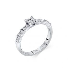 Кольцо из белого золота Мастер Бриллиант 05M1-208745-02-00 с бриллиантом 05M1-208745-02-00 фото