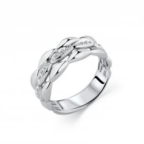 Кольцо из белого золота Мастер Бриллиант 05M1-208765-01-00 с бриллиантом 05M1-208765-01-00 фото