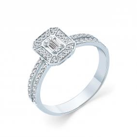 Кольцо из белого золота Мастер Бриллиант 05M1-208793-02-00 с бриллиантом 05M1-208793-02-00 фото