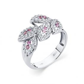 Кольцо из белого золота Мастер Бриллиант 05M1-208833-00-47 с бриллиантом и сапфиром 05M1-208833-00-47 фото