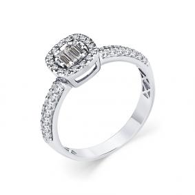 Кольцо из белого золота Мастер Бриллиант 05M1-208911-01-00 с бриллиантом 05M1-208911-01-00 фото