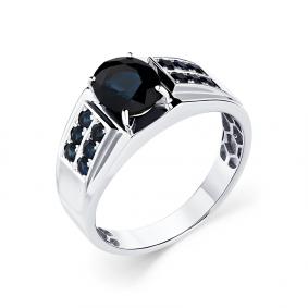 Кольцо из белого золота Мастер Бриллиант 05M1-208922-00-02 с сапфиром 05M1-208922-00-02 фото