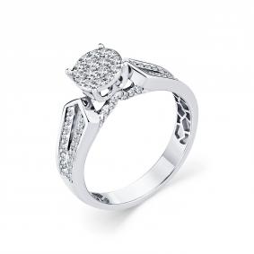 Кольцо из белого золота Мастер Бриллиант 05M1-208930-00-00 с бриллиантом 05M1-208930-00-00 фото