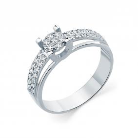 Кольцо из белого золота Мастер Бриллиант 05M1-209023-01-00 с бриллиантом 05M1-209023-01-00 фото