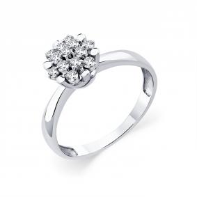 Кольцо из белого золота Мастер Бриллиант 05M1-209038-01-00 с бриллиантом 05M1-209038-01-00 фото