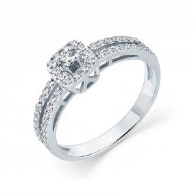 Кольцо из белого золота Мастер Бриллиант 05M1-209138-00-00 с бриллиантом 05M1-209138-00-00 фото