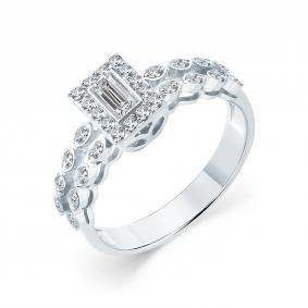 Кольцо из белого золота Мастер Бриллиант 05M1-209146-00-00 с бриллиантом 05M1-209146-00-00 фото