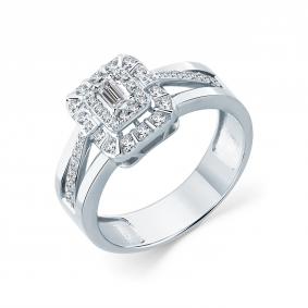 Кольцо из белого золота Мастер Бриллиант 05M1-209147-00-00 с бриллиантом 05M1-209147-00-00 фото