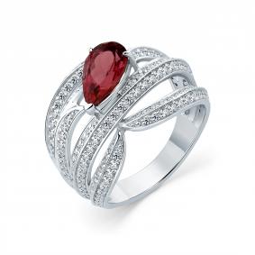 Кольцо из белого золота Мастер Бриллиант 05M1-209159-00-60 с бриллиантом и турмалином 05M1-209159-00-60 фото