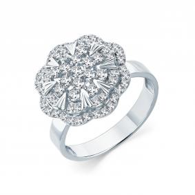 Кольцо из белого золота Мастер Бриллиант 05M1-209217-00-00 с бриллиантом 05M1-209217-00-00 фото