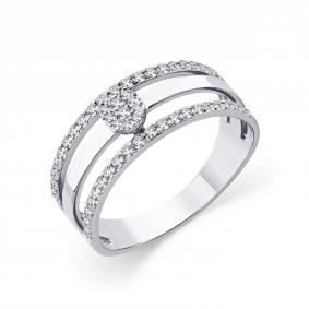 Кольцо из белого золота Мастер Бриллиант 05M1-209220-00-70 с бриллиантом 05M1-209220-00-70 фото