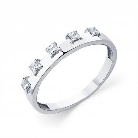 Кольцо из белого золота Мастер Бриллиант 05M1-209233-00-00 с бриллиантом 05M1-209233-00-00 фото