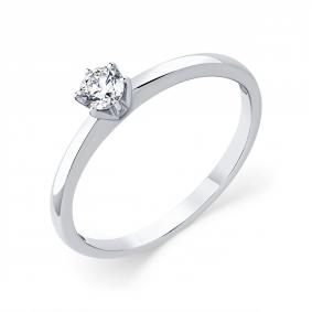 Кольцо из белого золота Мастер Бриллиант 05M1-209273-00-00 с бриллиантом 05M1-209273-00-00 фото