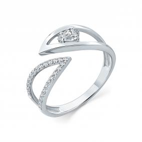 Кольцо из белого золота Мастер Бриллиант 05M1-209280-00-00 с бриллиантом 05M1-209280-00-00 фото