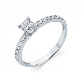 Кольцо из белого золота Мастер Бриллиант 05M1-209290-00-00 с бриллиантом 05M1-209290-00-00 фото