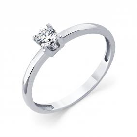 Кольцо из белого золота Мастер Бриллиант 05M1-209297-00-00 с бриллиантом 05M1-209297-00-00 фото