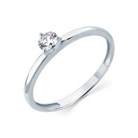 Кольцо из белого золота Мастер Бриллиант 05M1-209299-00-00 с бриллиантом 05M1-209299-00-00 фото