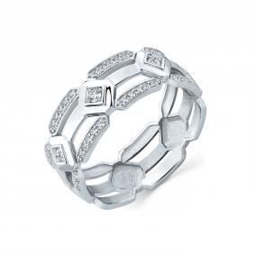 Кольцо из белого золота Мастер Бриллиант 05M1-209309-00-00 с бриллиантом 05M1-209309-00-00 фото