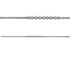 Браслет из белого золота Мастер Бриллиант 05M10-033 с бриллиантом 05M10-033 фото