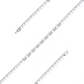 Браслет из белого золота Мастер Бриллиант 05M10-147 с бриллиантом 05M10-147 фото