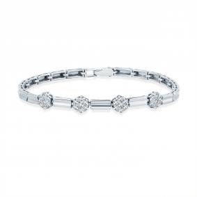 Браслет из белого золота Мастер Бриллиант 05M10-220038-00-00 с бриллиантом 05M10-220038-00-00 фото