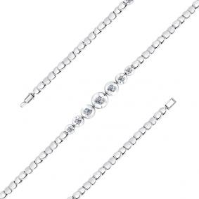 Браслет из белого золота Мастер Бриллиант 05M10-220118-00-00 с бриллиантом 05M10-220118-00-00 фото