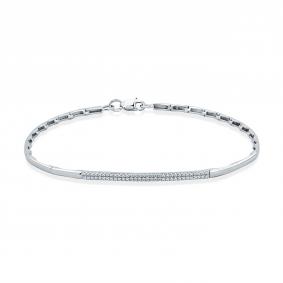 Браслет из белого золота Мастер Бриллиант 05M10-220348-00-00 с бриллиантом 05M10-220348-00-00 фото