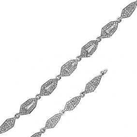 Браслет из белого золота Мастер Бриллиант 05M10-220359-01-00 с бриллиантом 05M10-220359-01-00 фото