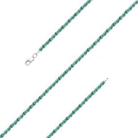 Браслет из белого золота Мастер Бриллиант 05M10-220362-00-01 с изумрудом 05M10-220362-00-01 фото