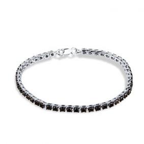 Браслет из белого золота Мастер Бриллиант 05M10-220362-04-48 с чёрным бриллиантом 05M10-220362-04-48 фото