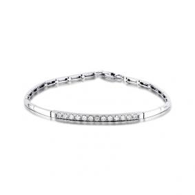 Браслет из белого золота Мастер Бриллиант 05M10-220365-00-00 с бриллиантом 05M10-220365-00-00 фото