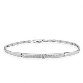 Браслет из белого золота Мастер Бриллиант 05M10-220373-00-00 с бриллиантом 05M10-220373-00-00 фото