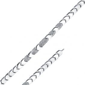 Браслет из белого золота Мастер Бриллиант 05M10-220389-00-00 с бриллиантом 05M10-220389-00-00 фото