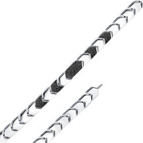 Браслет из белого золота Мастер Бриллиант 05M10-220389-00-48 с чёрным бриллиантом 05M10-220389-00-48 фото