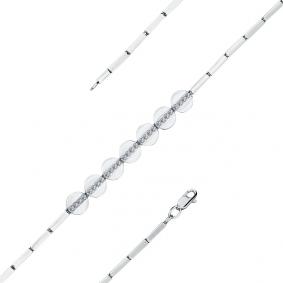 Браслет из белого золота Мастер Бриллиант 05M10-220395-00-00 с бриллиантом 05M10-220395-00-00 фото