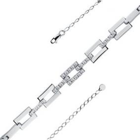 Браслет из белого золота Мастер Бриллиант 05M10-220402-00-00 с бриллиантом 05M10-220402-00-00 фото