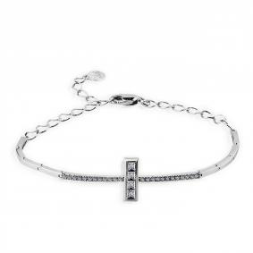 Браслет из белого золота Мастер Бриллиант 05M10-220404-00-00 с бриллиантом 05M10-220404-00-00 фото