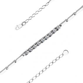 Браслет из белого золота Мастер Бриллиант 05M10-220408-00-00 с бриллиантом 05M10-220408-00-00 фото